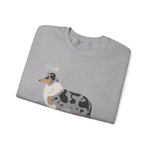 Rough Collie Dog Show Stopper Unisex Heavy Blend Crewneck Sweatshirt,Dog Mom Gift