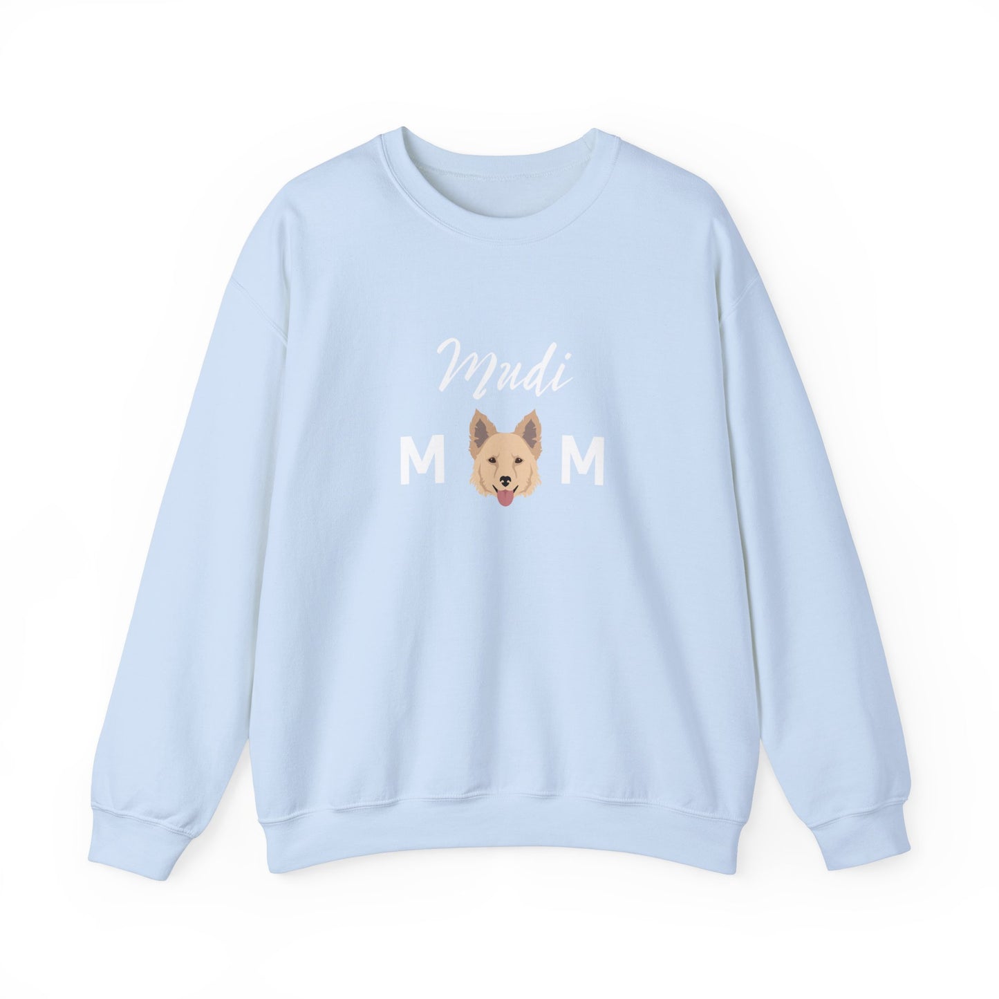 Mudi Dog Mom Funny Unisex Heavy Blend Crewneck Sweatshirt