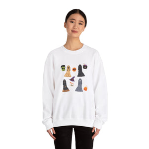 Afghan Hound Dog Fall Halloween Unisex Heavy Blend Crewneck Sweatshirt