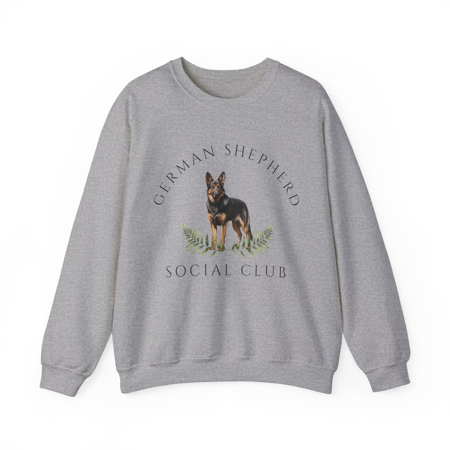 German Shepherd Dog Social Club Unisex Heavy Blend Crewneck Sweatshirt, German Shepherd Dog Mom Gift