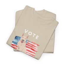 Load image into Gallery viewer, White Swiss Shepherd Dog Vote 2024, Election Unisex Heavy Cotton Tee, Dog Mom Gift, AKC
