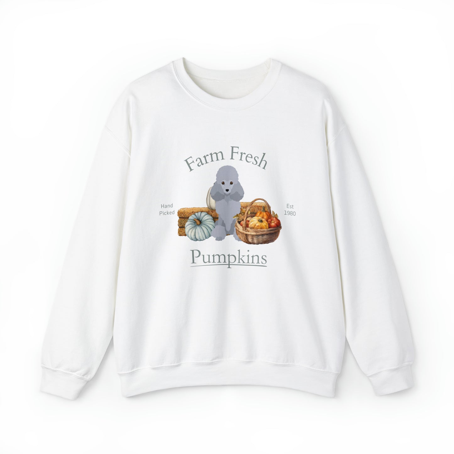 Poodle Dog Fall Halloween Unisex Heavy Blend Crewneck Sweatshirt