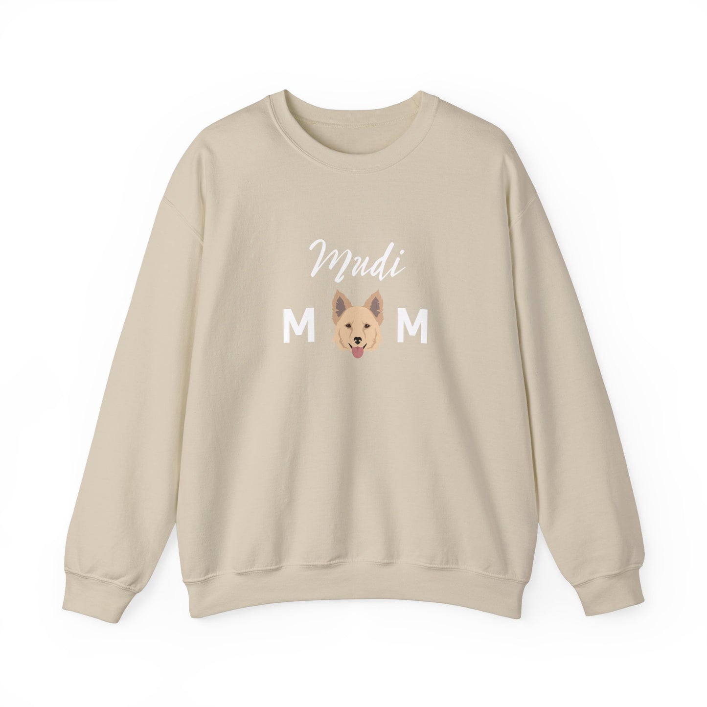 Mudi Dog Mom Funny Unisex Heavy Blend Crewneck Sweatshirt