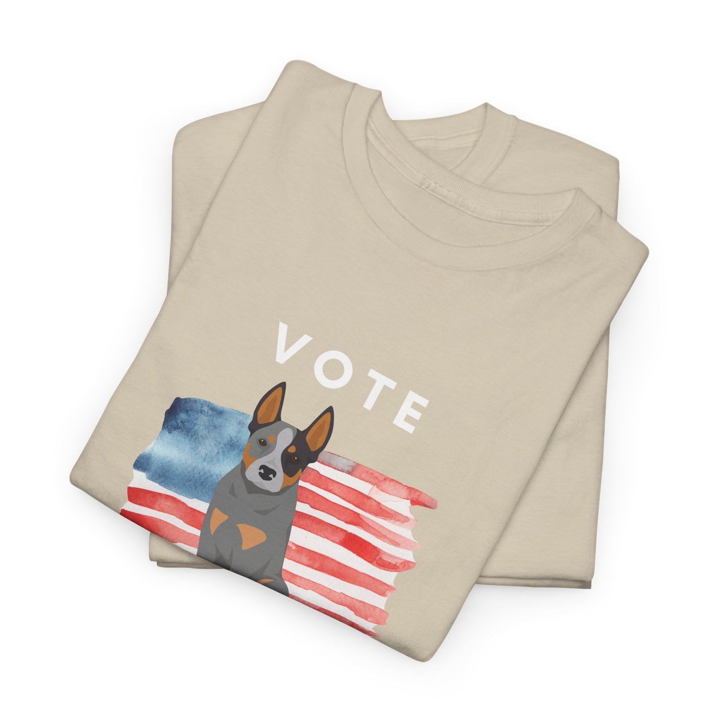 Australian Cattle Dog Vote 2024, Election Unisex Heavy Cotton Tee, Dog Mom Gift, AKC