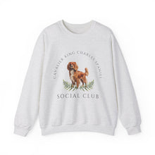 Load image into Gallery viewer, Cavalier King Charles Spaniel Dog Social Club Unisex Heavy Blend Crewneck Sweatshirt, Cavalier Dog Mom Gift
