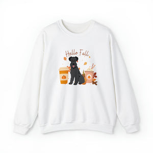 Schnauzer Dog Fall Halloween Unisex Heavy Blend Crewneck Sweatshirt