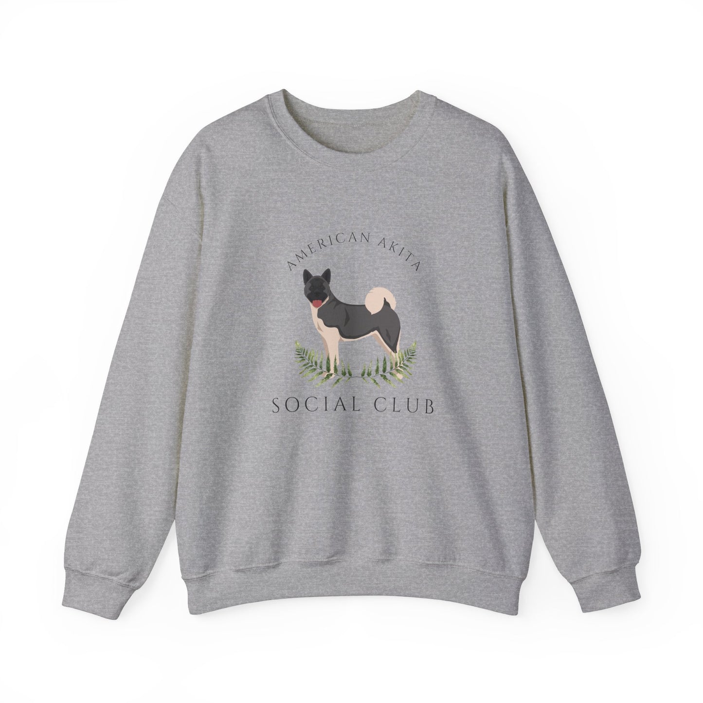 American Akita Dog Social Club Unisex Heavy Blend Crewneck Sweatshirt, Dog Mom Gift