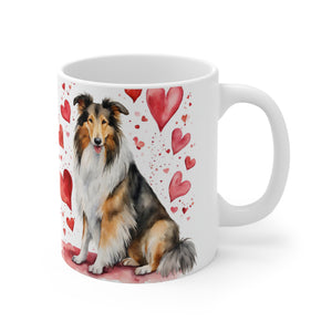 Collie Dog Ceramic Mug 11oz, Collie Mom, Collie Lover, Collie Gift