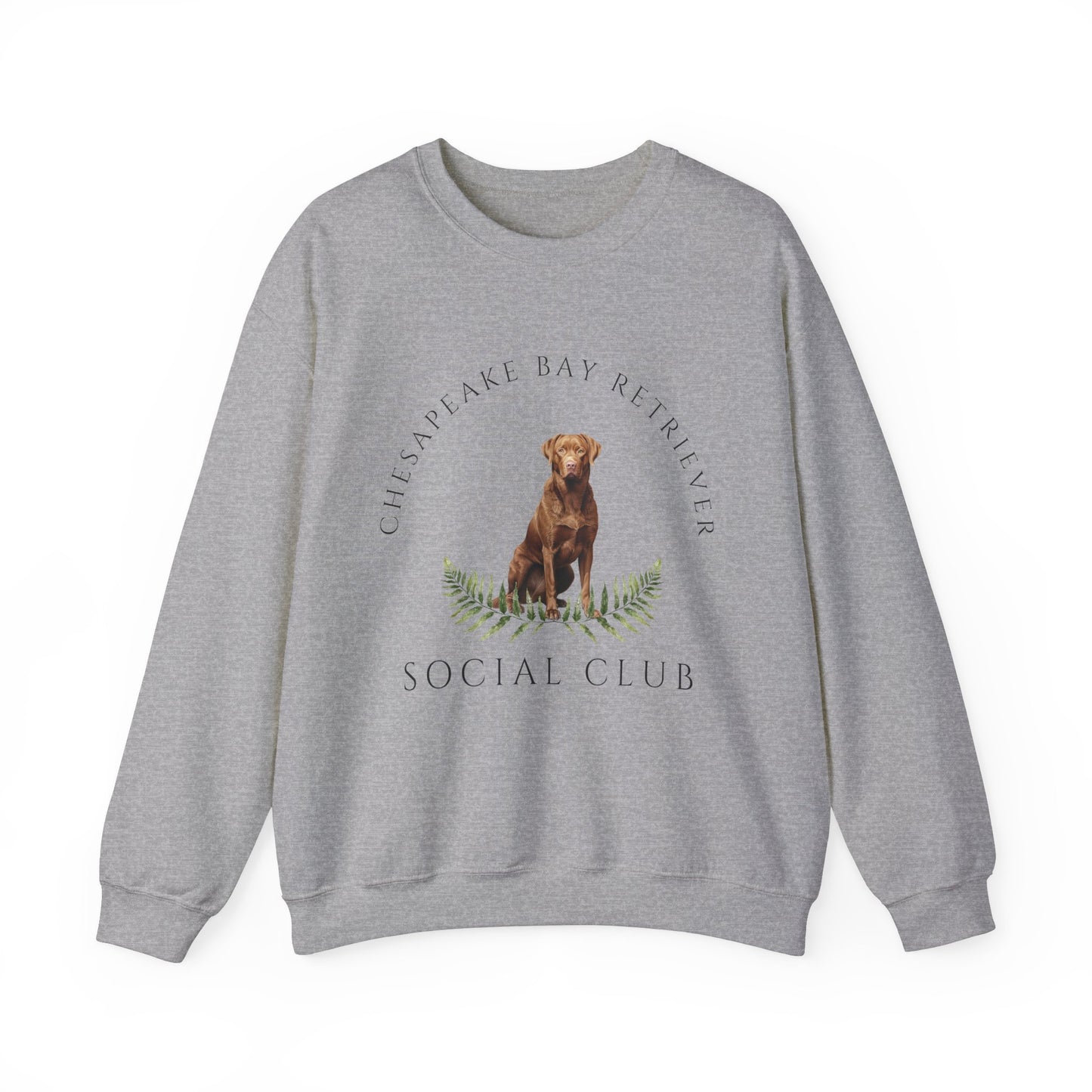 Chesapeake Bay Retriever Dog Social Club Unisex Heavy Blend Crewneck Sweatshirt, Retriever Dog Mom Gift