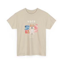 Load image into Gallery viewer, Pembroke Welsh Corgi Dog Vote 2024, Election Unisex Heavy Cotton Tee, Dog Mom Gift, AKC
