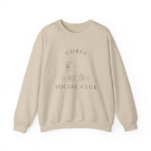 Load image into Gallery viewer, Pembroke Welsh Corgi Dog Social Club Unisex Heavy Blend Crewneck Sweatshirt, Corgi Dog Mom Gift
