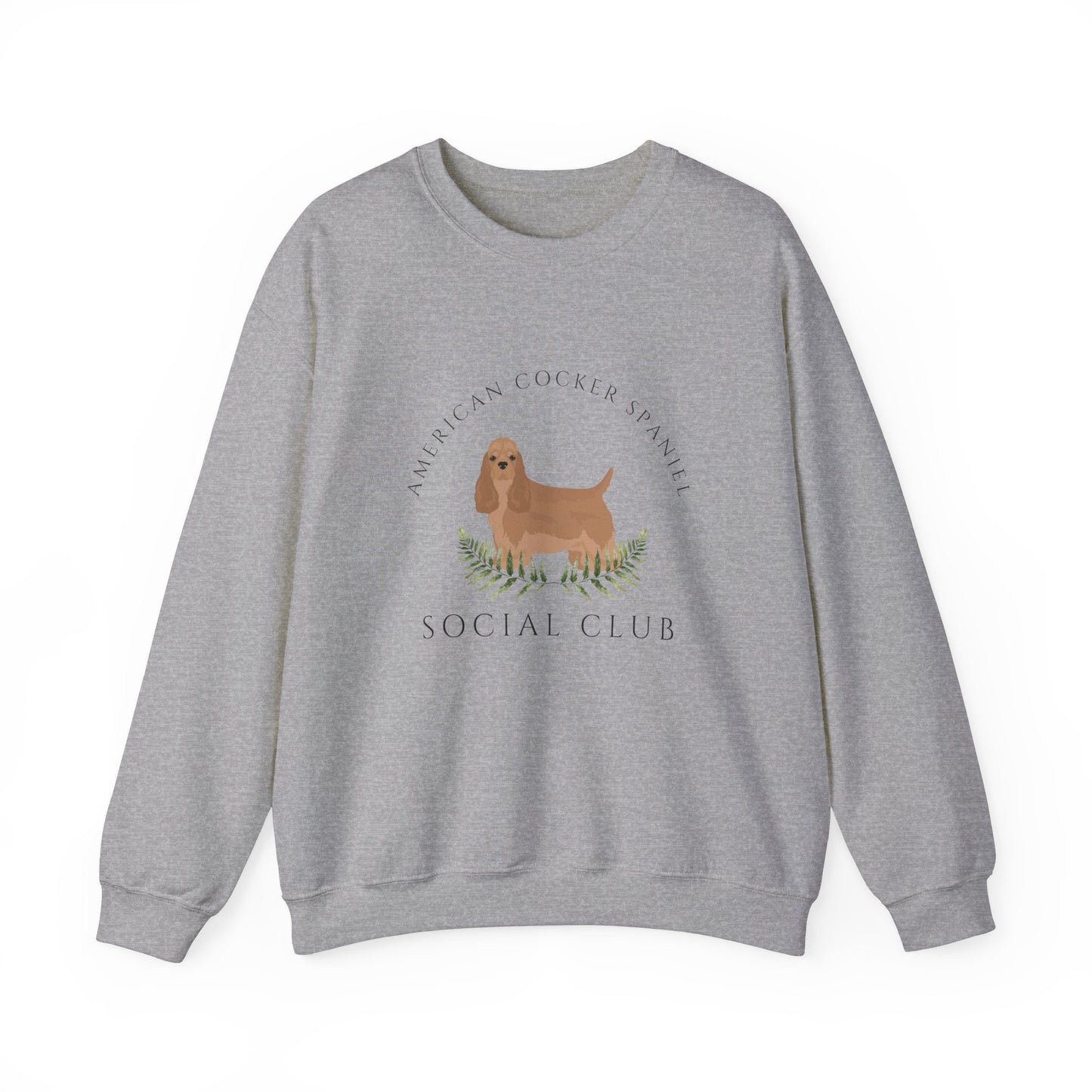 American Cocker Spaniel Dog Social Club Unisex Heavy Blend Crewneck Sweatshirt, Dog Mom Gift