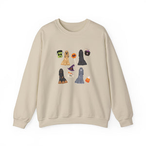 Afghan Hound Dog Fall Halloween Unisex Heavy Blend Crewneck Sweatshirt