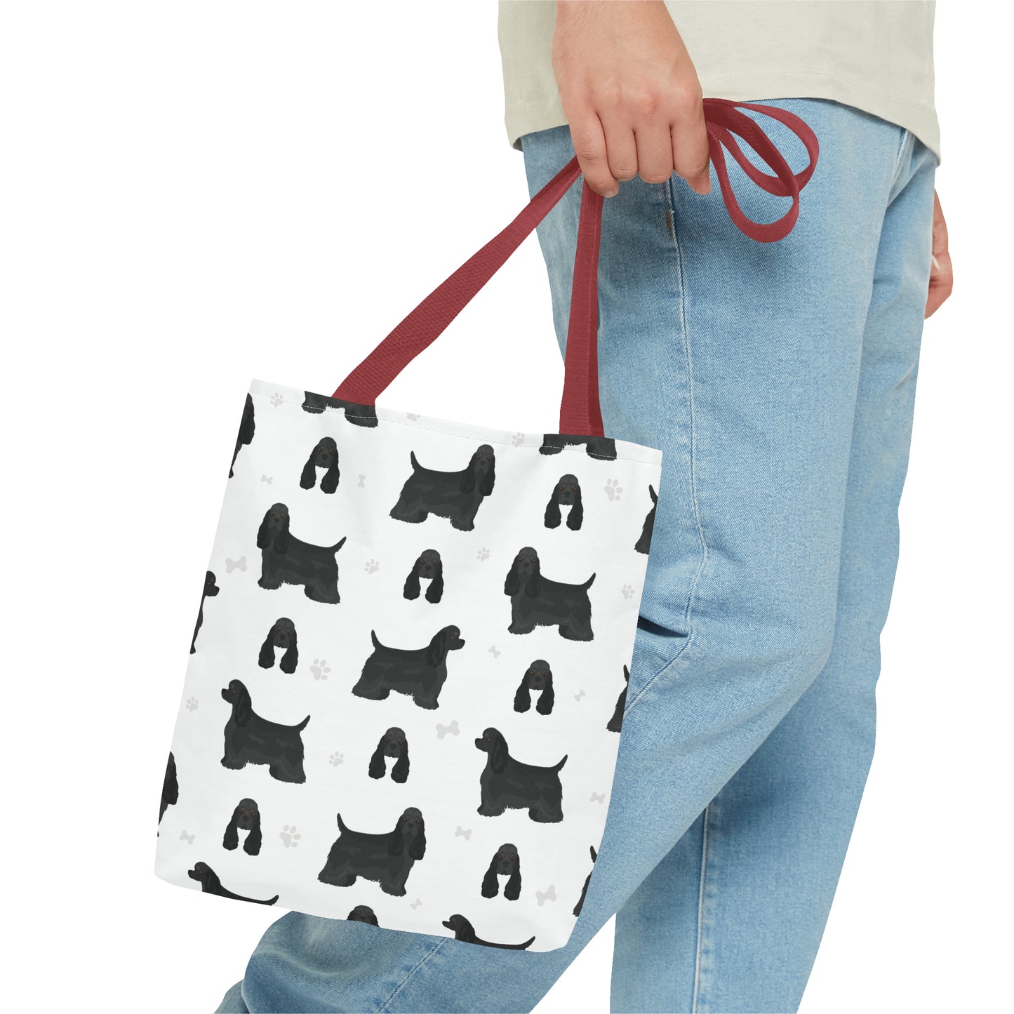 American Cocker Spaniel Dog Tote Bag, Cocker Spaniel Dog Mom Gift