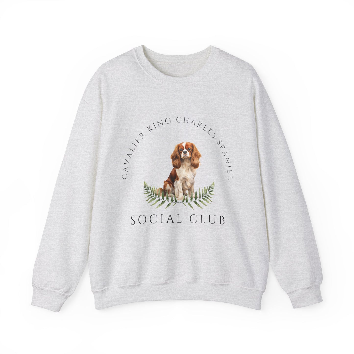 Cavalier King Charles Spaniel Dog Social Club Unisex Heavy Blend Crewneck Sweatshirt, Cavalier Dog Mom Gift