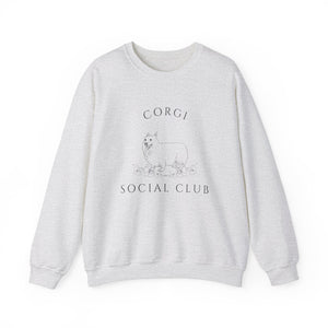 Pembroke Welsh Corgi Dog Social Club Unisex Heavy Blend Crewneck Sweatshirt, Corgi Dog Mom Gift