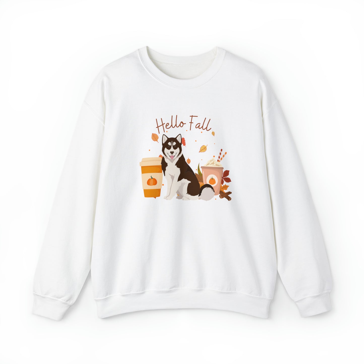 Canadian Inuit Dog Fall Halloween Unisex Heavy Blend Crewneck Sweatshirt