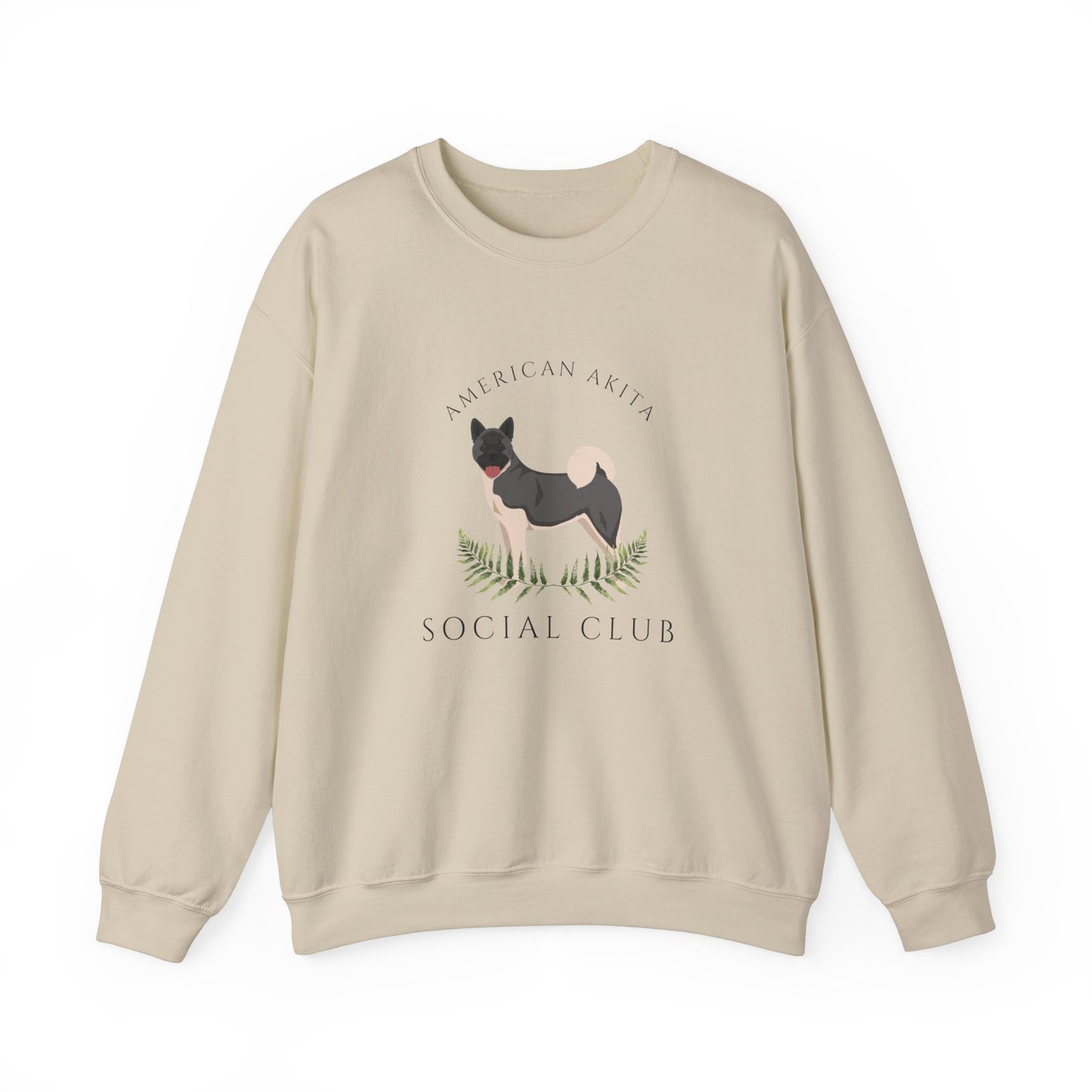 American Akita Dog Social Club Unisex Heavy Blend Crewneck Sweatshirt, Dog Mom Gift