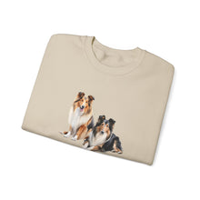 Load image into Gallery viewer, Copy of Rough Collie Dog we heard you pun Unisex Heavy Blend Crewneck Sweatshirt, Dog Mom Gift
