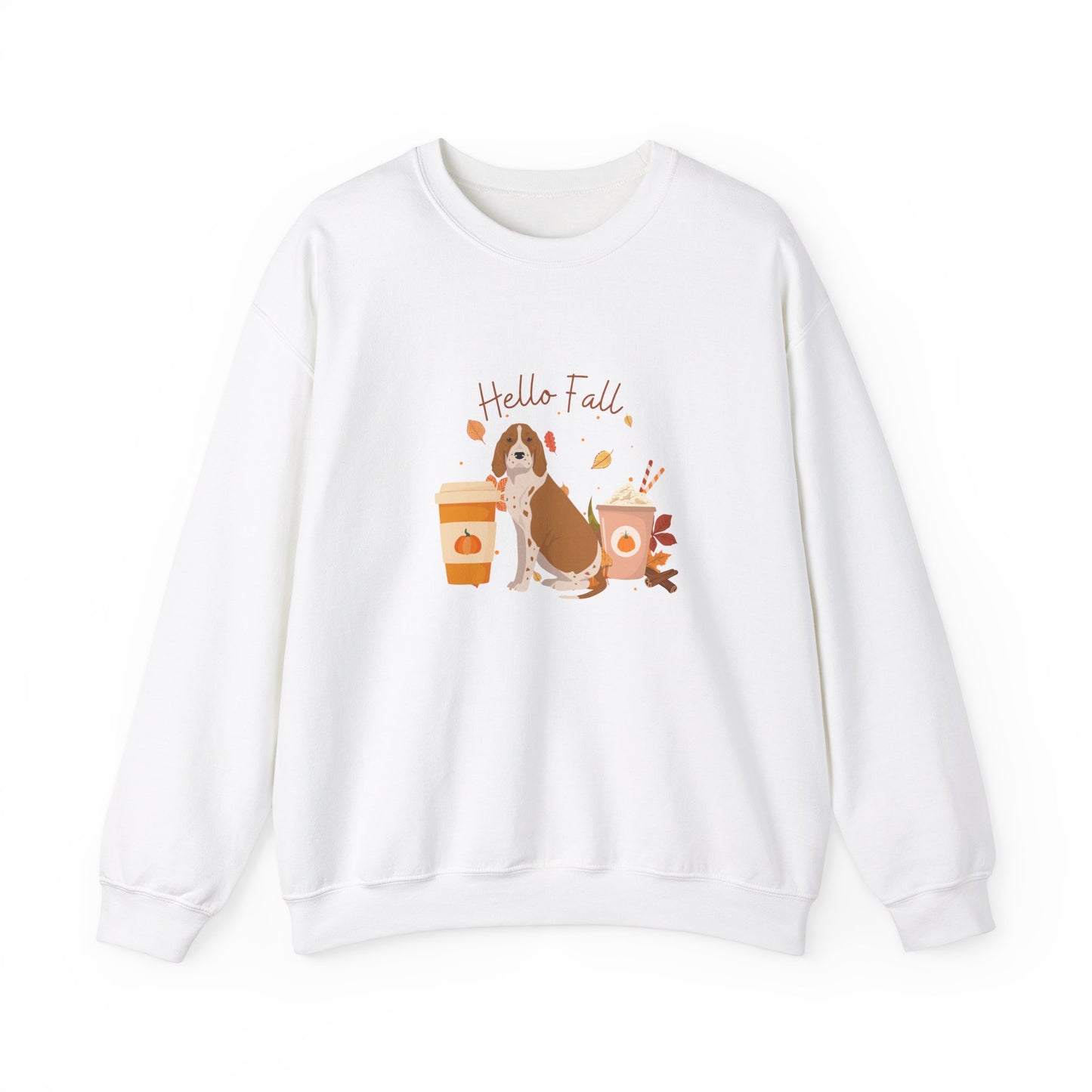 American English Coonhound Dog Fall Unisex Heavy Blend Crewneck Sweatshirt