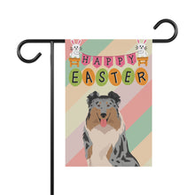 Load image into Gallery viewer, Rough Collie Dog Easter Garden Flag
