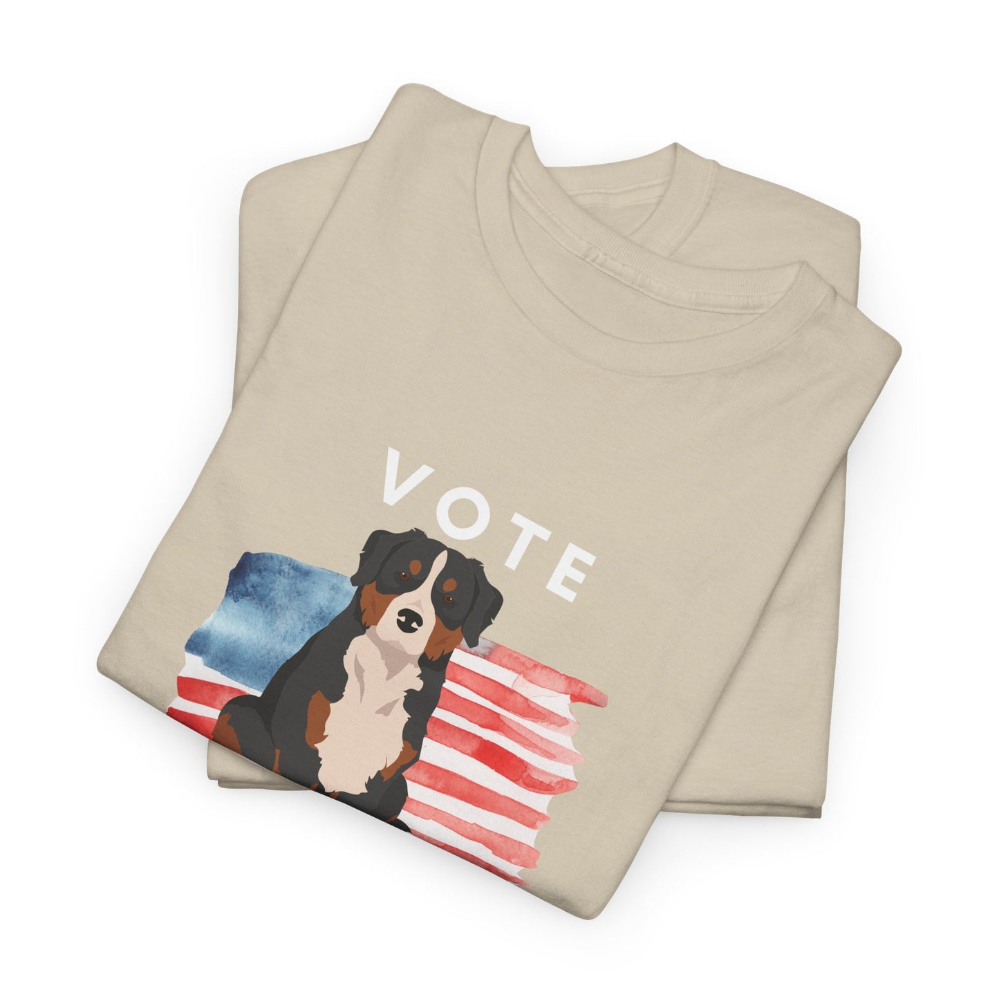 Bernese Mountain Dog Vote 2024, Election Unisex Heavy Cotton Tee, Dog Mom Gift, AKC