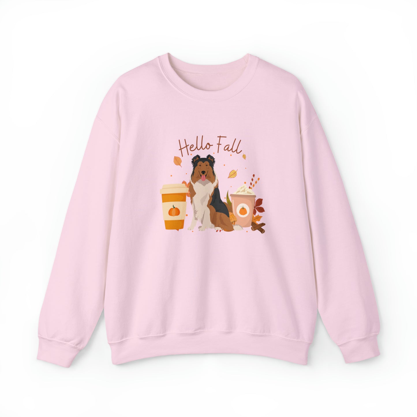 Rough Collie Dog Fall Halloween Unisex Heavy Blend Crewneck Sweatshirt