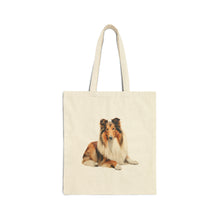 Load image into Gallery viewer, Collie Cotton Canvas Tote Bag
