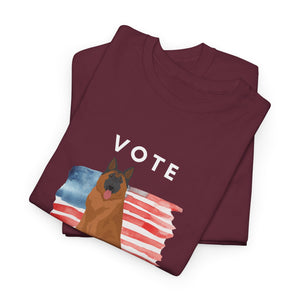 Belgian Tervuren Dog Vote 2024, Election Unisex Heavy Cotton Tee, Dog Mom Gift, AKC