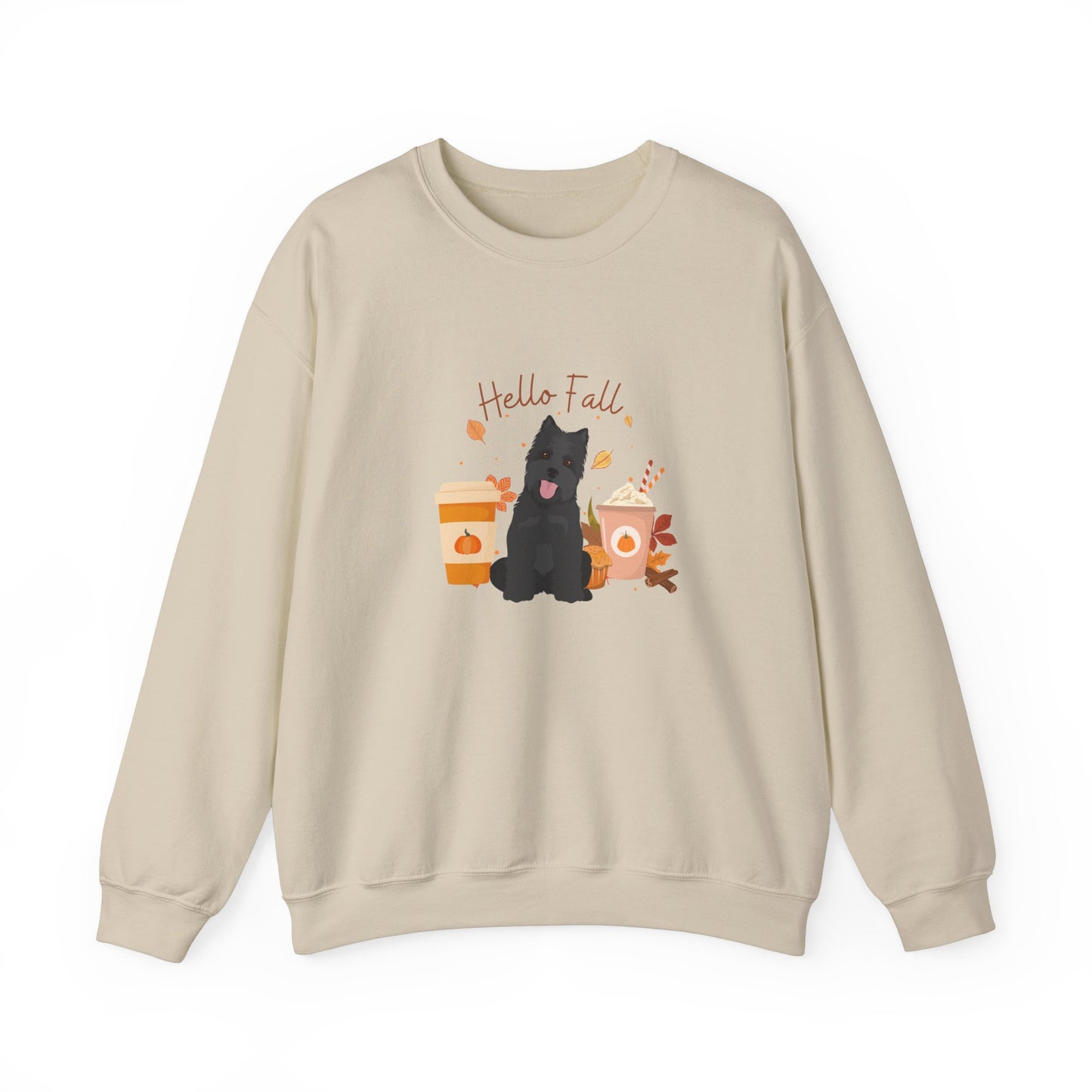 Carin Terrier Dog Fall Unisex Heavy Blend Crewneck Sweatshirt