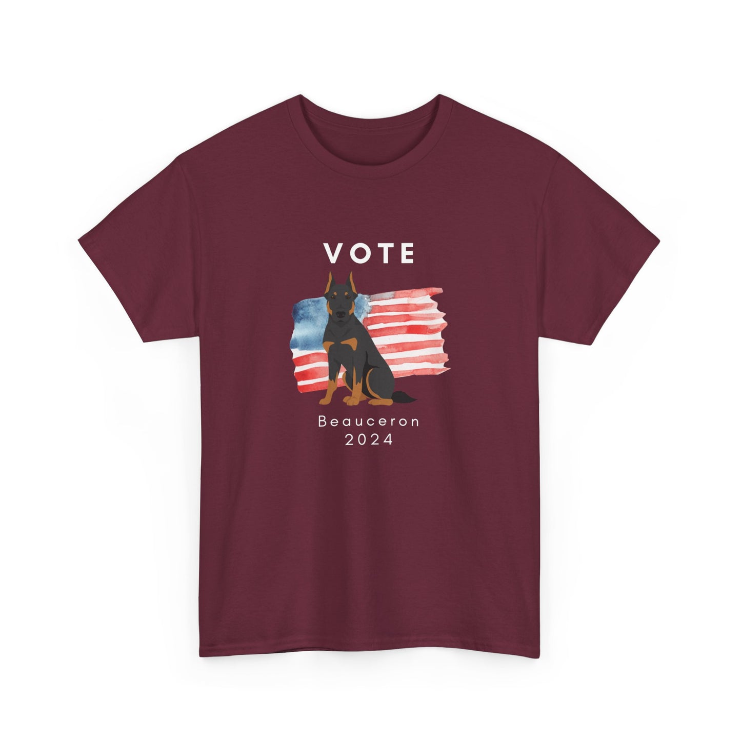 Beauceron Dog Vote 2024, Election Unisex Heavy Cotton Tee, Dog Mom Gift, AKC