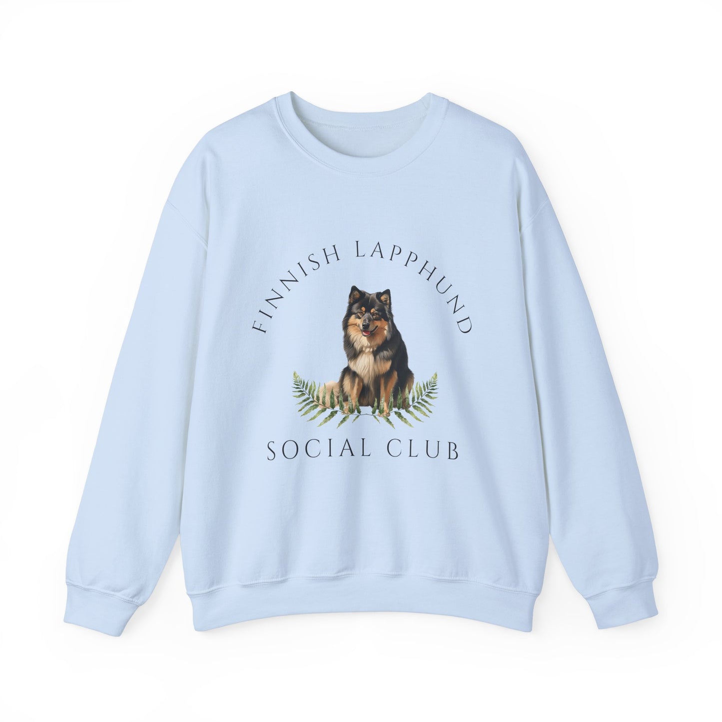 Finnish Lapphund Dog Social Club Unisex Heavy Blend Crewneck Sweatshirt, Finnish Lapphund Dog Mom Gift