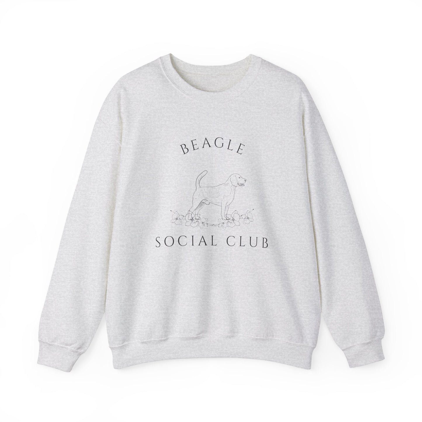 Beagle Dog Social Club Unisex Heavy Blend Crewneck Sweatshirt, Beagle Dog Mom Gift