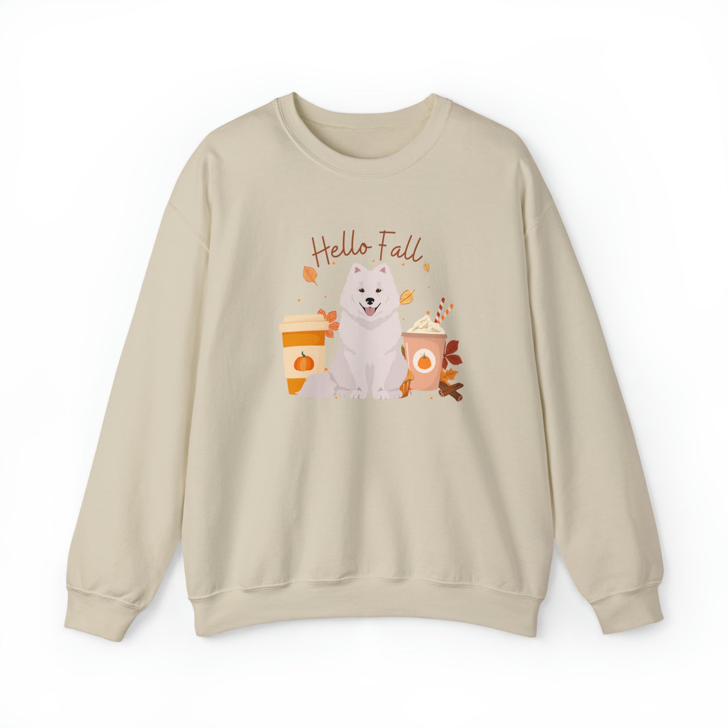 Samoyed Dog Fall Halloween Unisex Heavy Blend Crewneck Sweatshirt