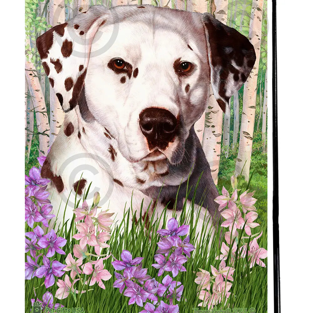 Dalmatian Dog Spring Garden Flag