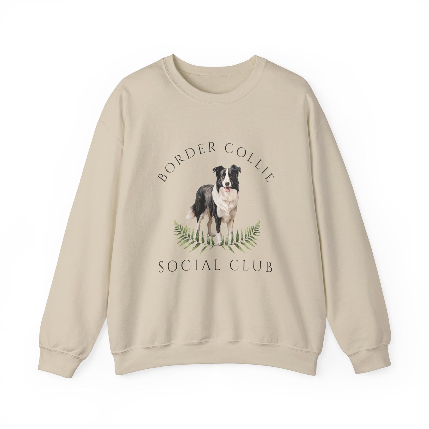 Border Collie Dog Social Club Unisex Heavy Blend Crewneck Sweatshirt, Border Collie Dog Mom Gift