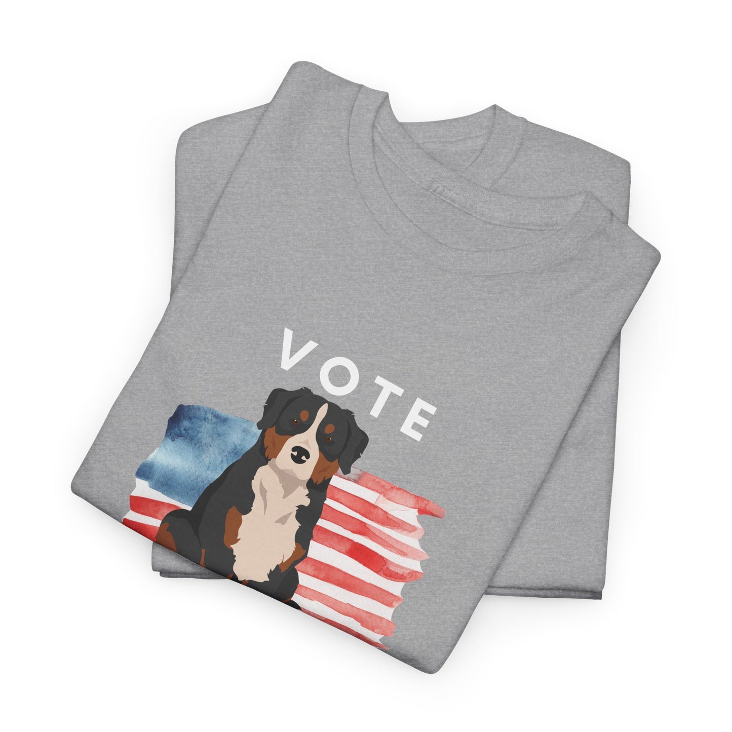 Bernese Mountain Dog Vote 2024, Election Unisex Heavy Cotton Tee, Dog Mom Gift, AKC