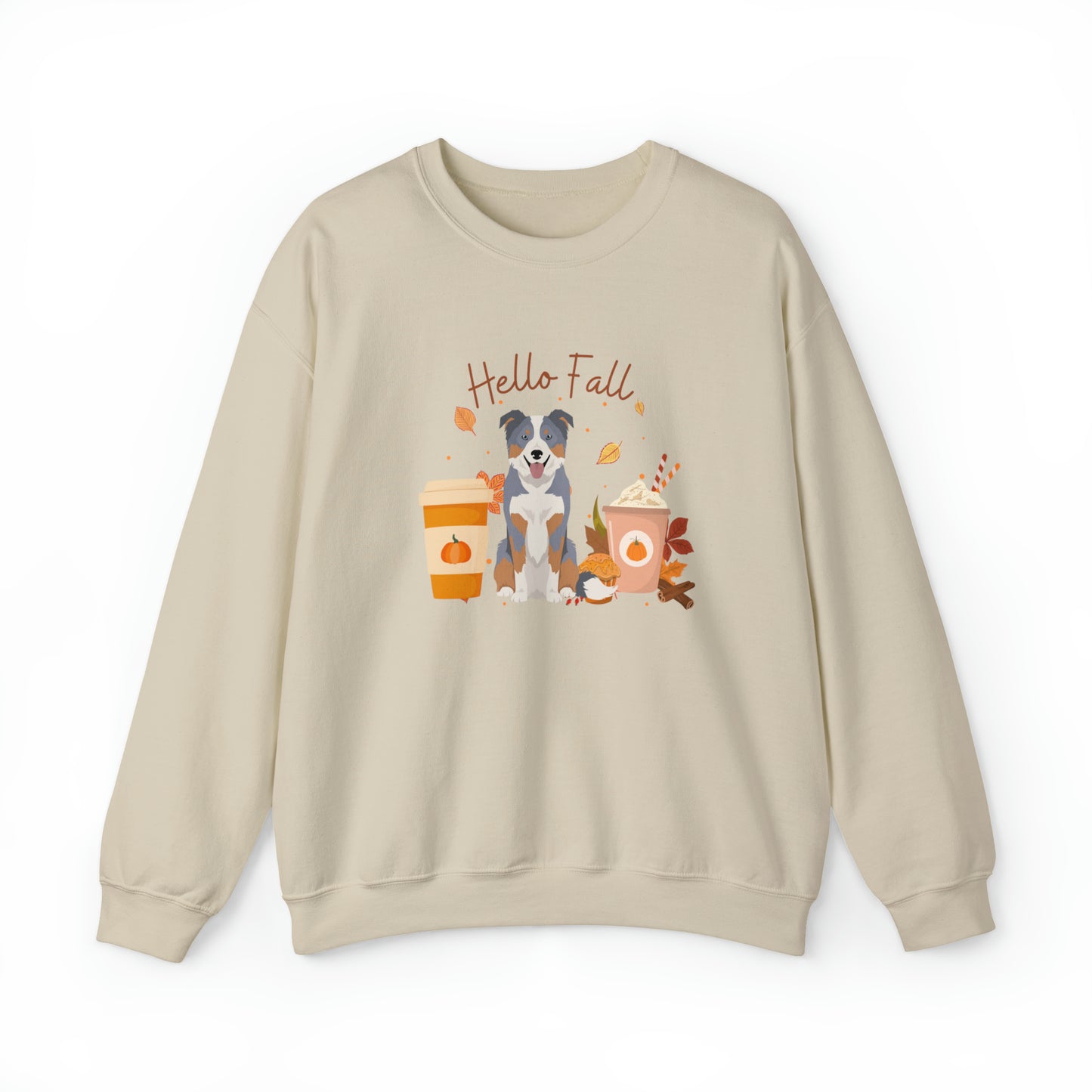 Border Collie Dog Fall Halloween Unisex Heavy Blend Crewneck Sweatshirt