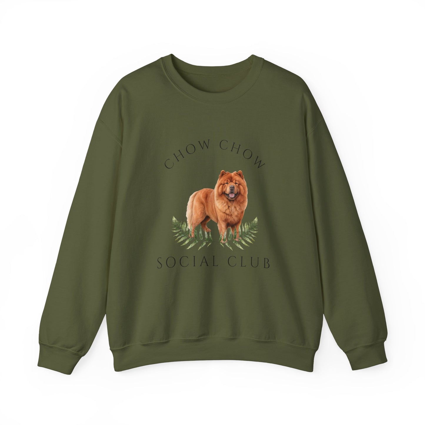 Chow Chow Dog Social Club Unisex Heavy Blend Crewneck Sweatshirt, Chow Dog Mom Gift