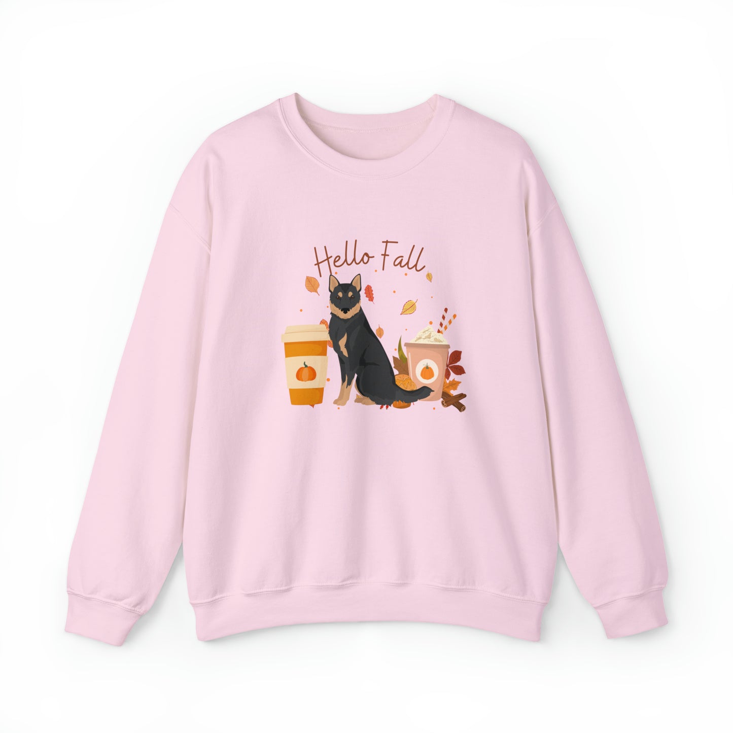 Korean Jindo Dog Fall Halloween Unisex Heavy Blend Crewneck Sweatshirt