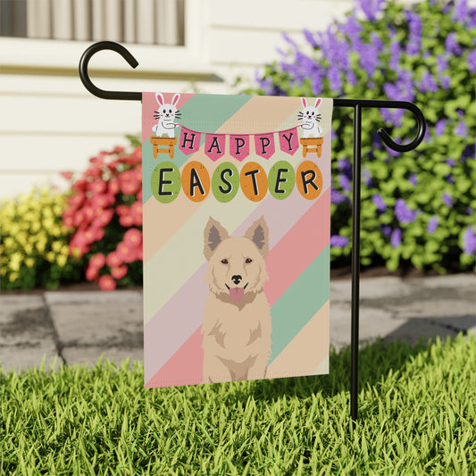 Mudi Dog Easter Garden Flag