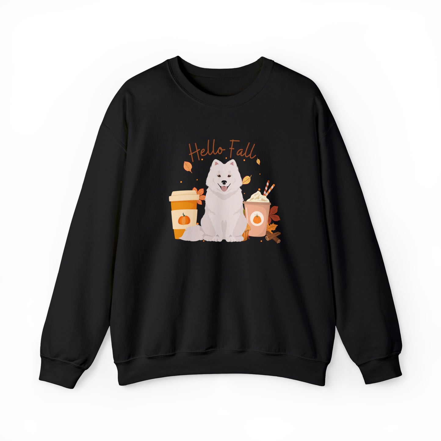 Samoyed Dog Fall Halloween Unisex Heavy Blend Crewneck Sweatshirt