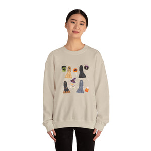 Afghan Hound Dog Fall Halloween Unisex Heavy Blend Crewneck Sweatshirt