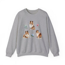 Load image into Gallery viewer, Collie Dog Cottage core Unisex Heavy Blend Crewneck Sweatshirt, Collie Mom, Collie Gift, Collie Lover
