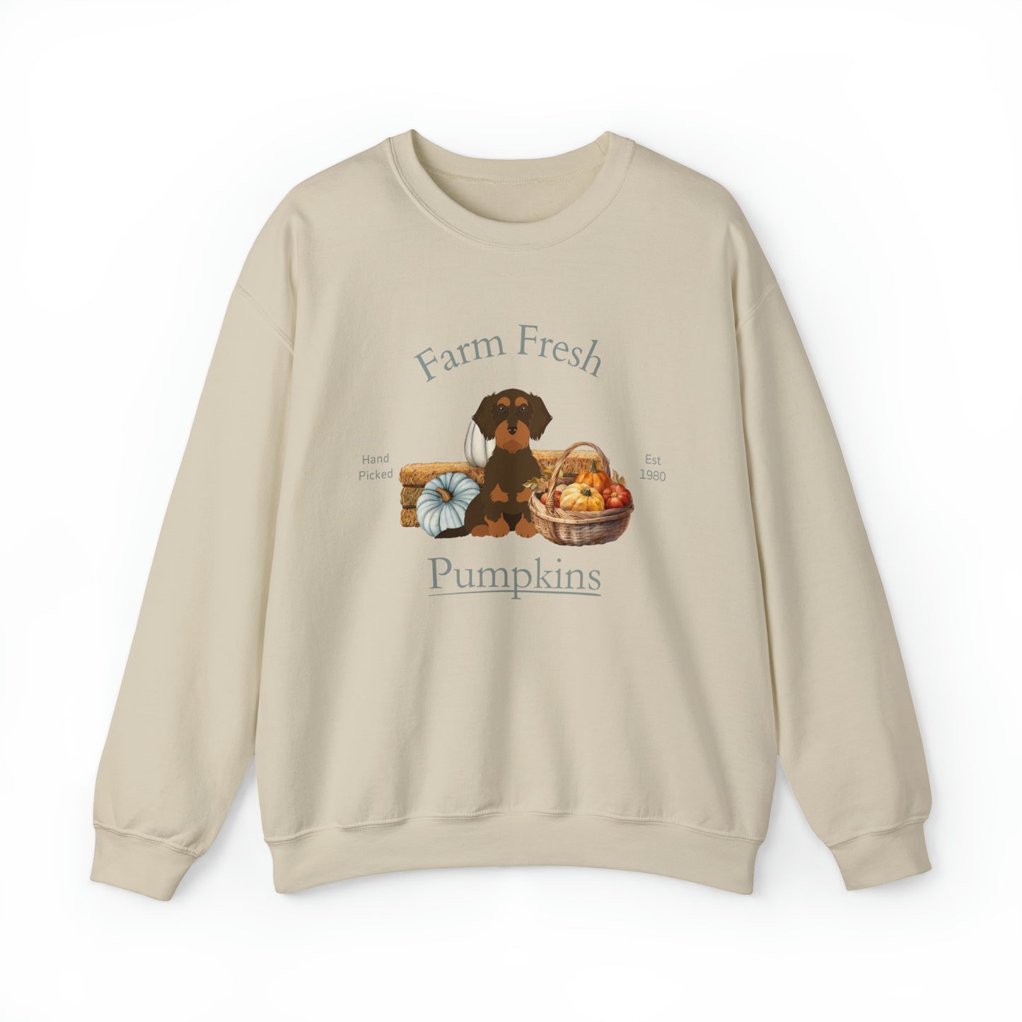 Daschund Dog Fall Halloween Unisex Heavy Blend Crewneck Sweatshirt