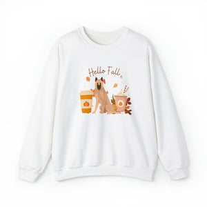 Belgian Lakenois Dog Fall Halloween Unisex Heavy Blend Crewneck Sweatshirt