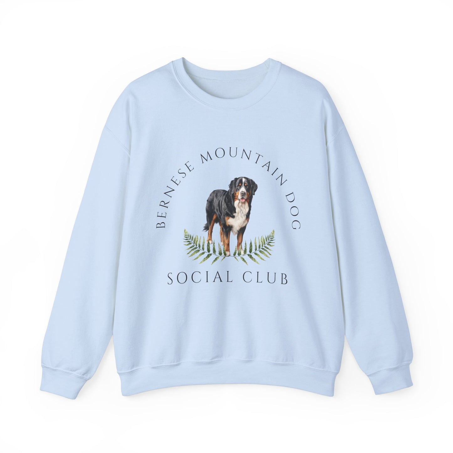 Bernese Mountain Dog Social Club Unisex Heavy Blend Crewneck Sweatshirt, Bernese Dog Mom Gift