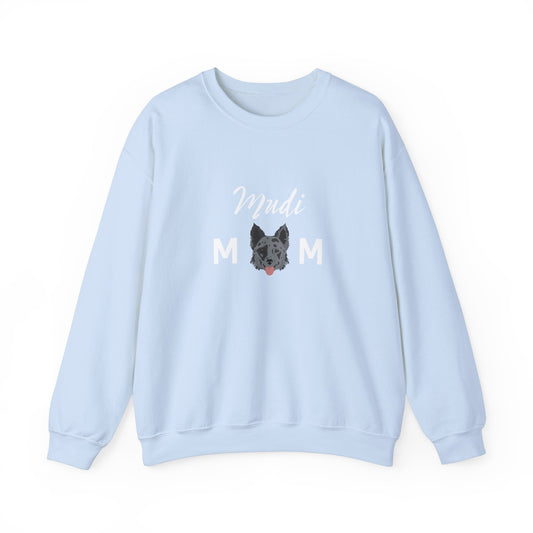 Mudi Dog Mom Funny Unisex Heavy Blend Crewneck Sweatshirt