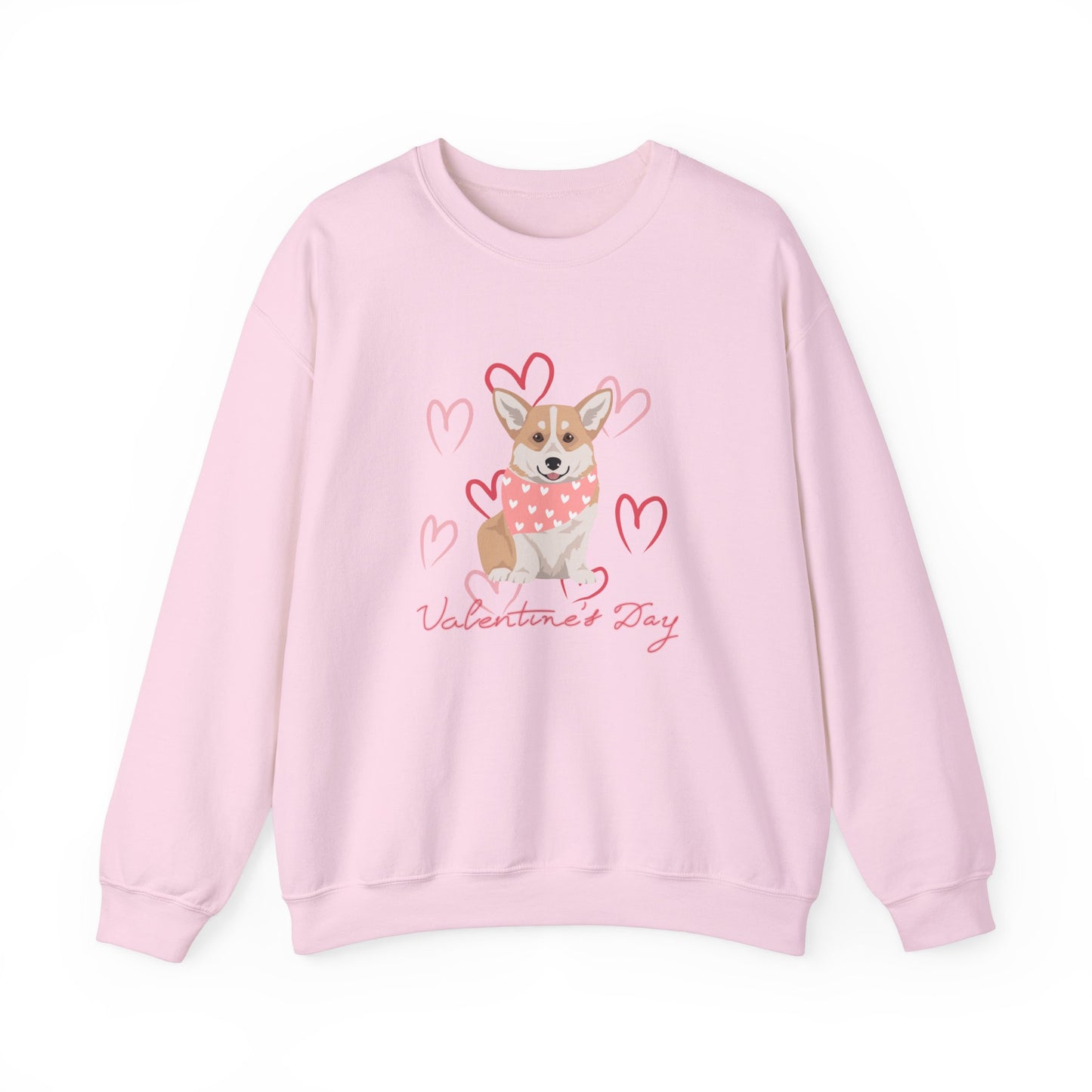 Pembroke Welsh Corgi Dog Valentines Day Unisex Heavy Blend Crewneck Sweatshirt