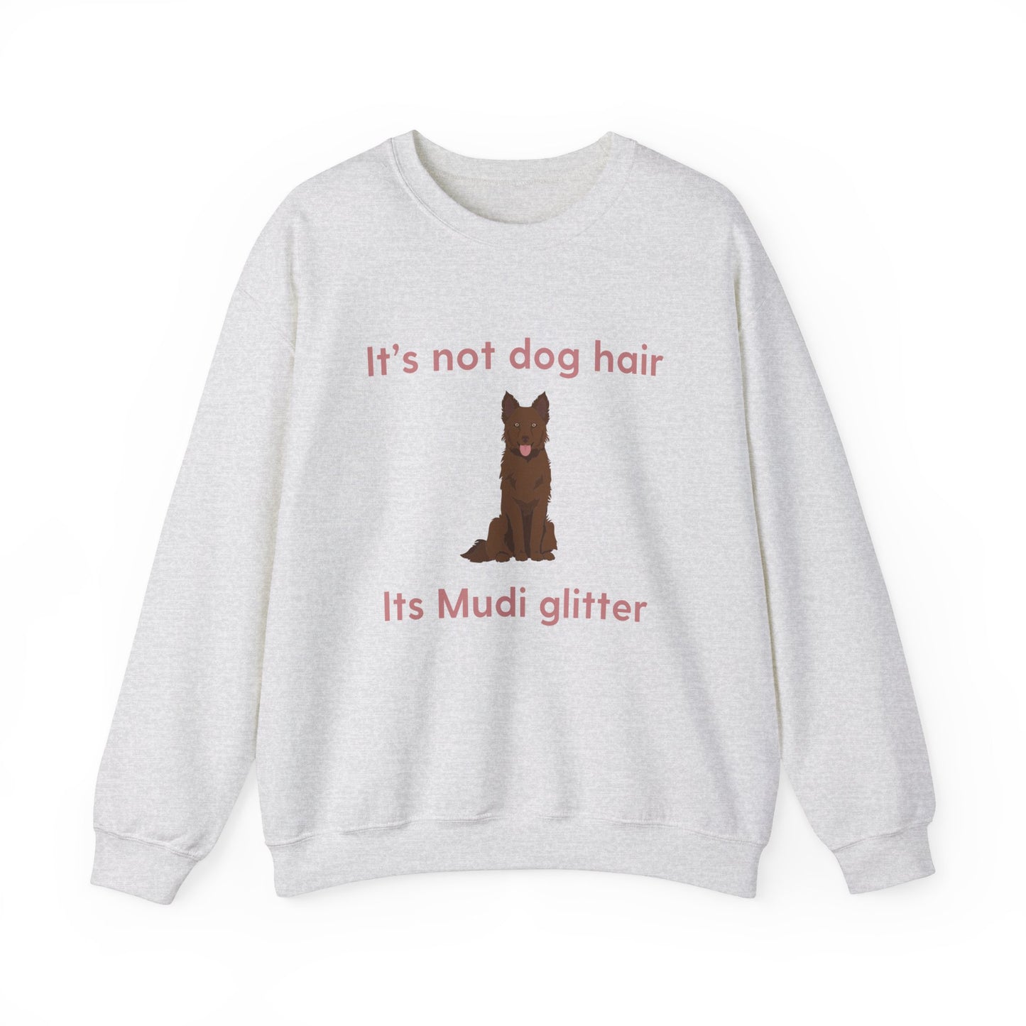 Mudi Dog Glitter Funny Unisex Heavy Blend Crewneck Sweatshirt, Mudi Mom, Mudi Gift, Mudi Lover